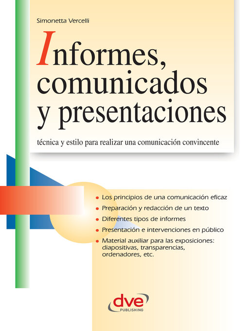 Title details for Informes, comunicados y presentaciones by Simonetta Vercelli - Available